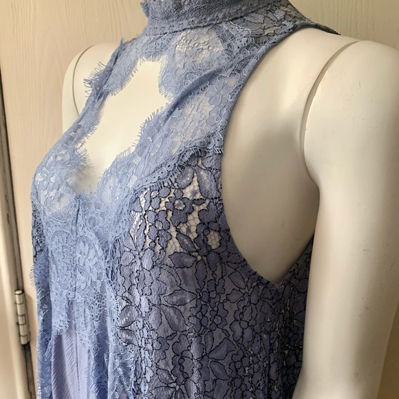 FREE PEOPLE BABY BLUE TELL TALE HEART LACE DRESS - Picture 8 of 10